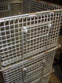 Baskets for industrial washing machines